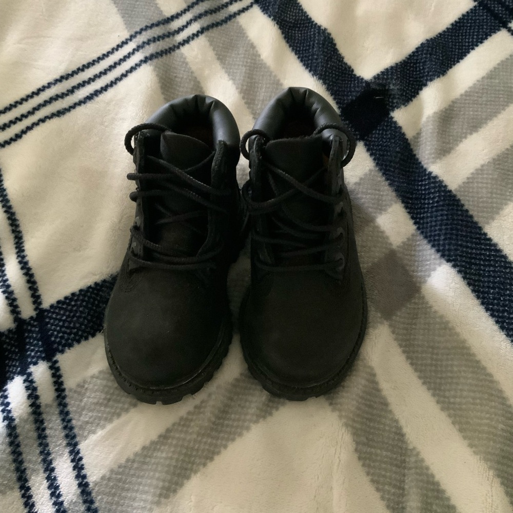 Timberland Kids Black Boots